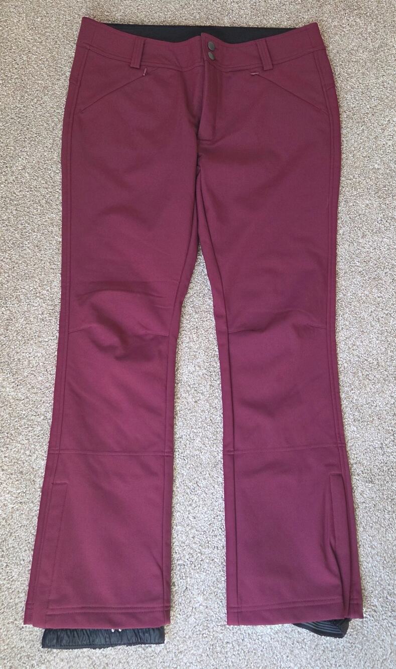 Iceburg Wine Colored Fleece Lined Snow Pants Womens Size XL